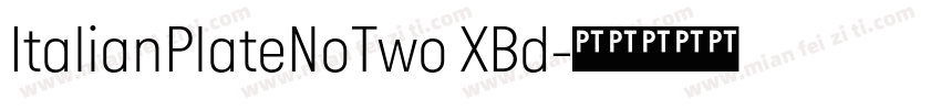 ItalianPlateNoTwo XBd字体转换